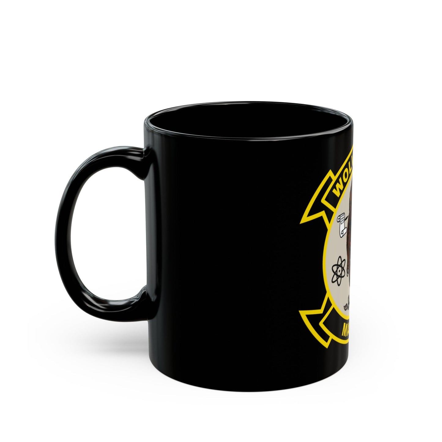 MALS 29 Wolverines v2 (USMC) Black Coffee Mug-The Sticker Space