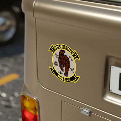MALS 29 Wolverines v2 (USMC) Transparent STICKER Die-Cut Vinyl Decal - The Sticker Space