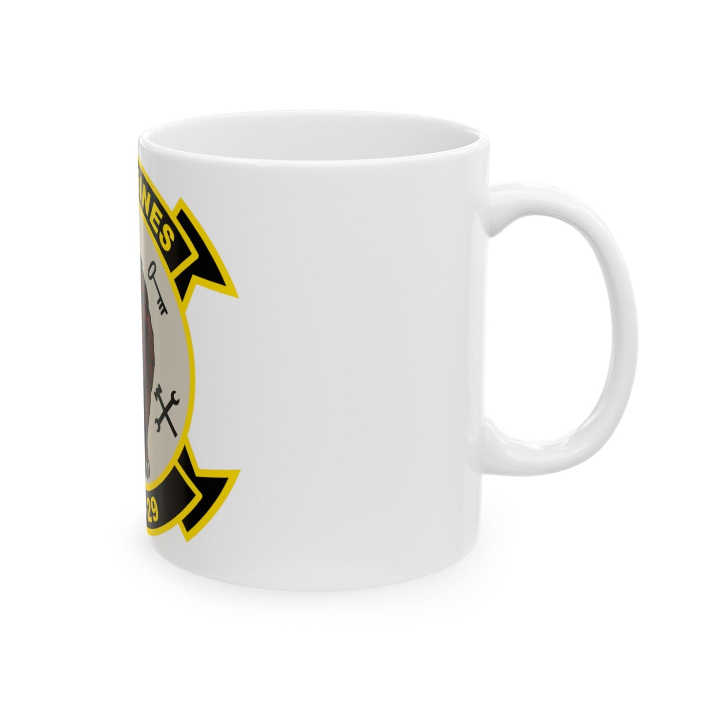 MALS 29 Wolverines v2 (USMC) White Coffee Mug-The Sticker Space