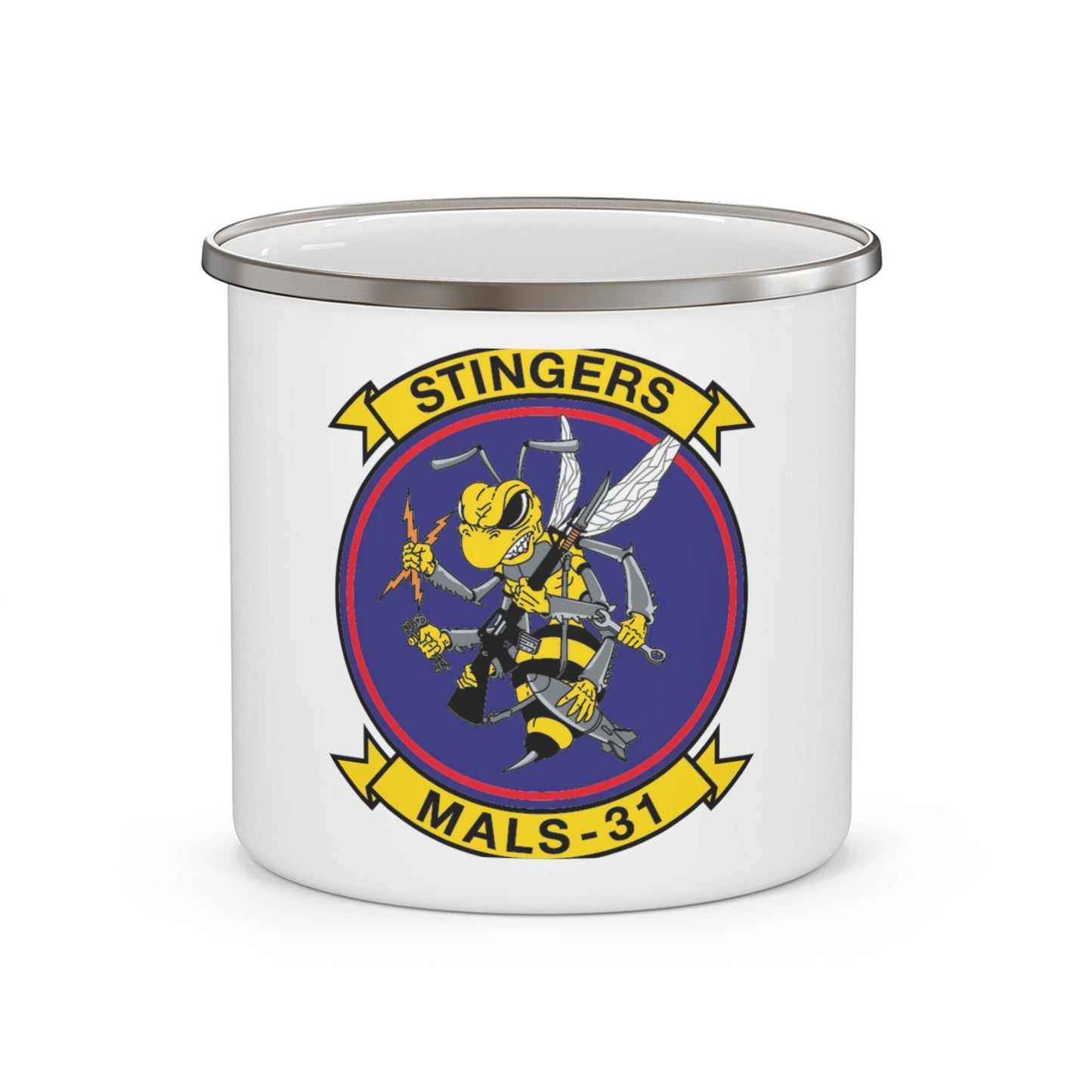 MALS 31 NEW 09 (USMC) Enamel Mug-12oz-The Sticker Space