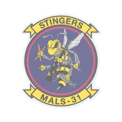 MALS 31 NEW 09 (USMC) STICKER Vinyl Kiss-Cut Decal 3 Inch Transparent - The Sticker Space