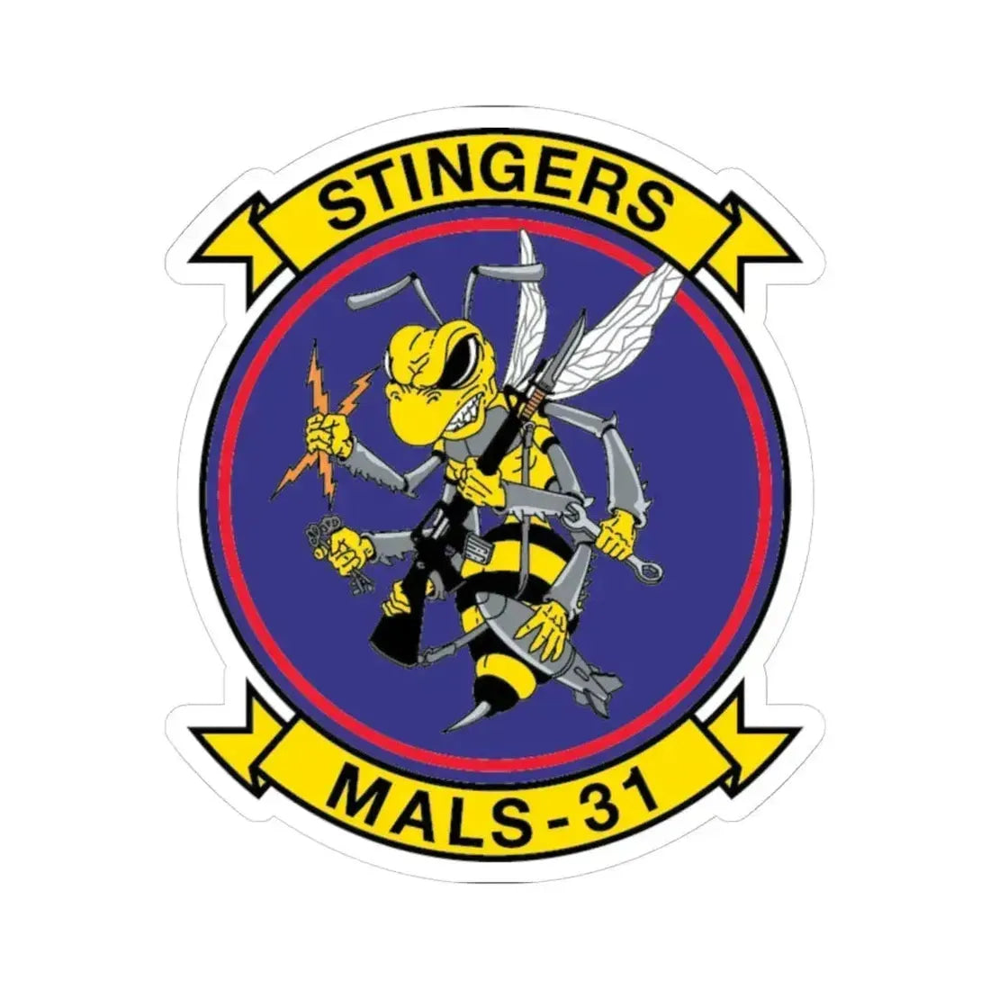 MALS 31 NEW 09 (USMC) STICKER Vinyl Kiss-Cut Decal 6 Inch White - The Sticker Space