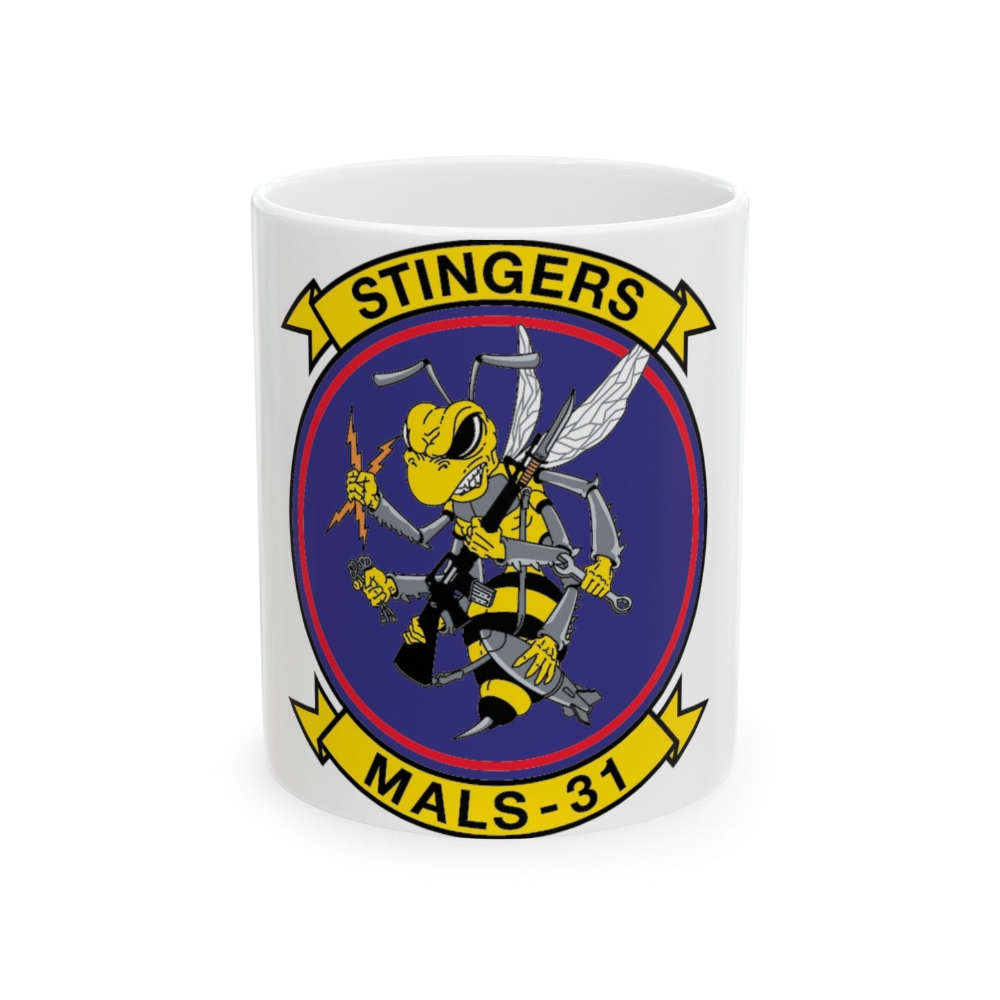 MALS 31 NEW 09 (USMC) White Coffee Mug-11oz-The Sticker Space