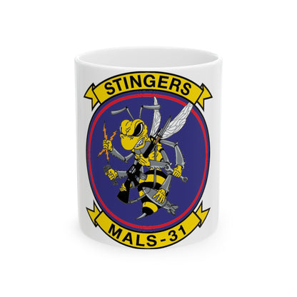 MALS 31 NEW 09 (USMC) White Coffee Mug-11oz-The Sticker Space