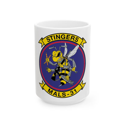 MALS 31 NEW 09 (USMC) White Coffee Mug-15oz-The Sticker Space