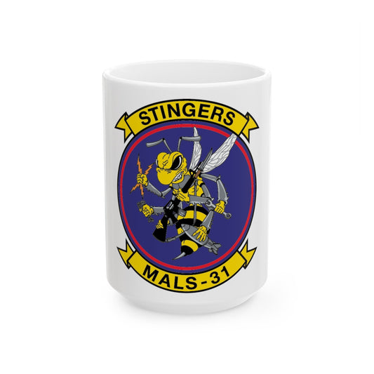 MALS 31 NEW 09 (USMC) White Coffee Mug-15oz-The Sticker Space