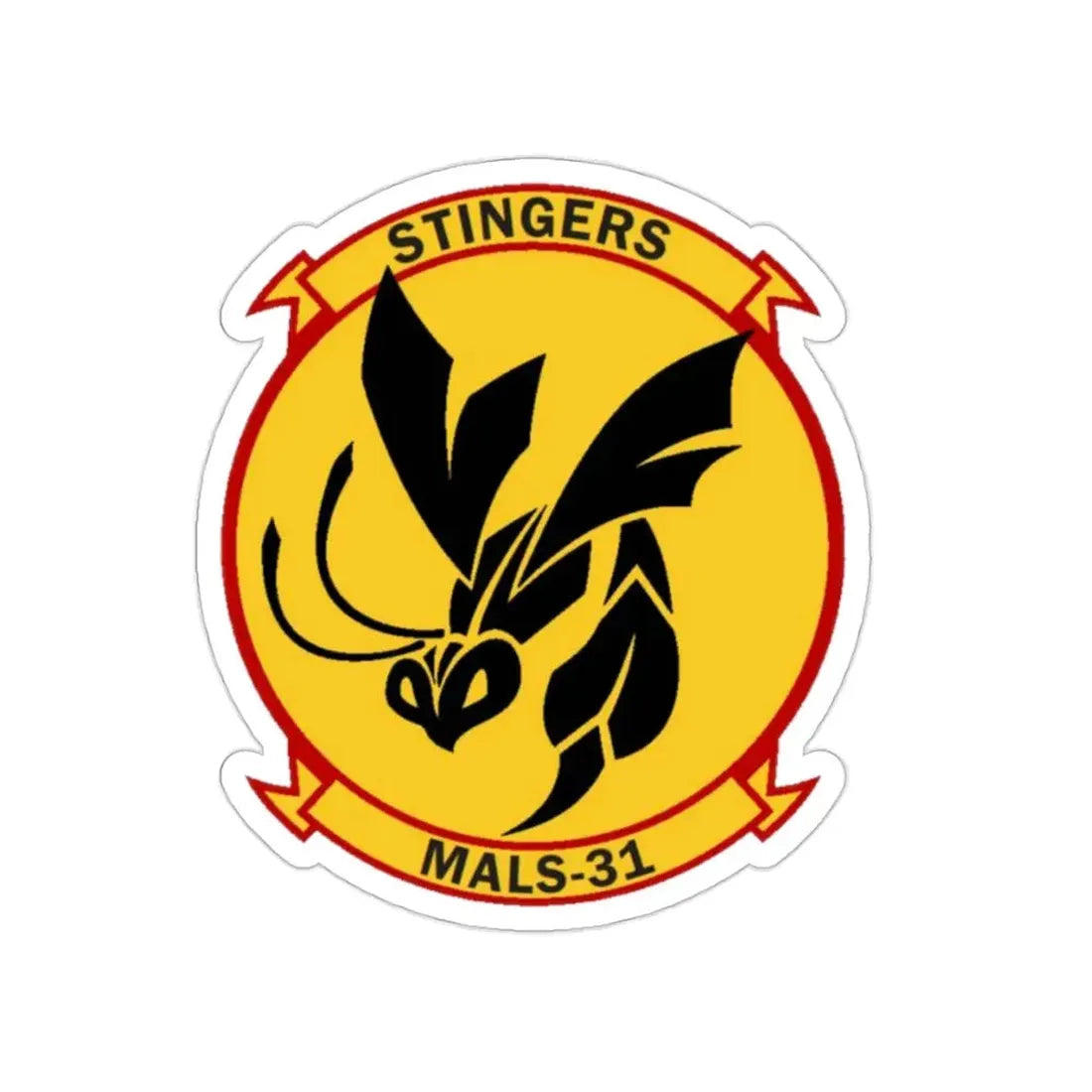 MALS 31 Stingers (USMC) STICKER Vinyl Die-Cut Decal 2 Inch - The Sticker Space