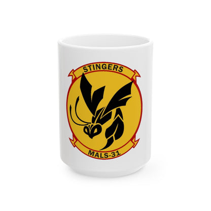 MALS 31 Stingers (USMC) White Coffee Mug-15oz-The Sticker Space