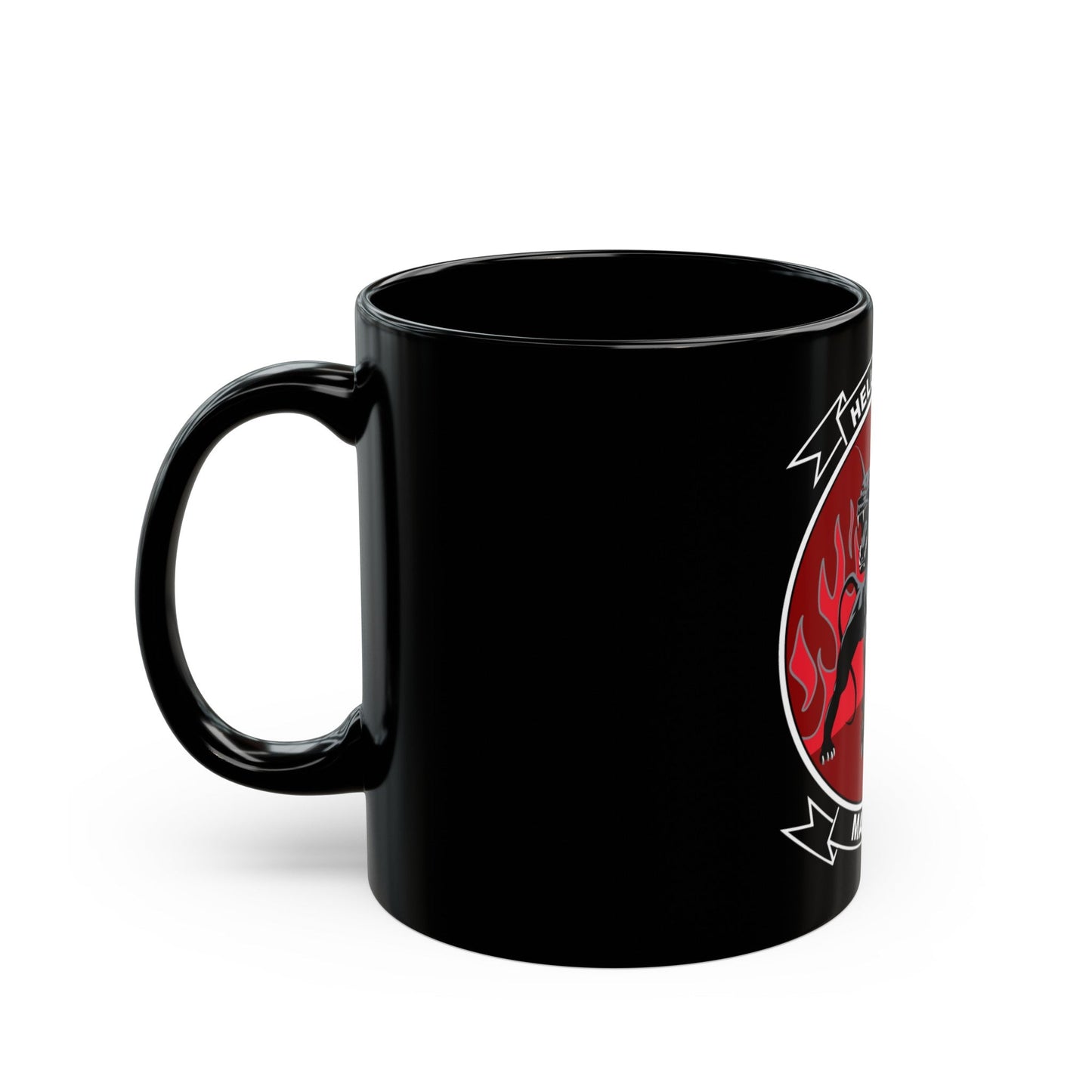 MALS 39 Hellhounds (USMC) Black Coffee Mug-The Sticker Space