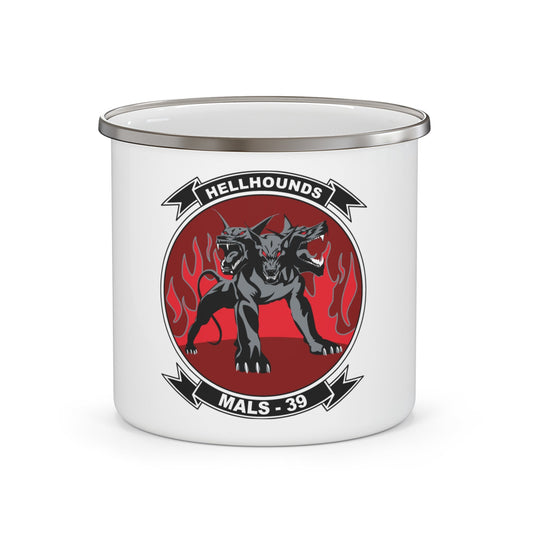 MALS 39 Hellhounds (USMC) Enamel Mug-12oz-The Sticker Space