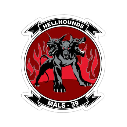 MALS 39 Hellhounds (USMC) STICKER Vinyl Die-Cut Decal 2 Inch - The Sticker Space