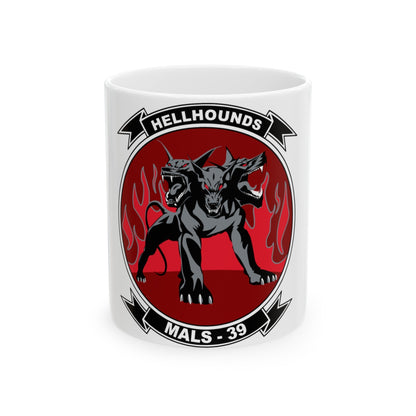 MALS 39 Hellhounds (USMC) White Coffee Mug-11oz-The Sticker Space