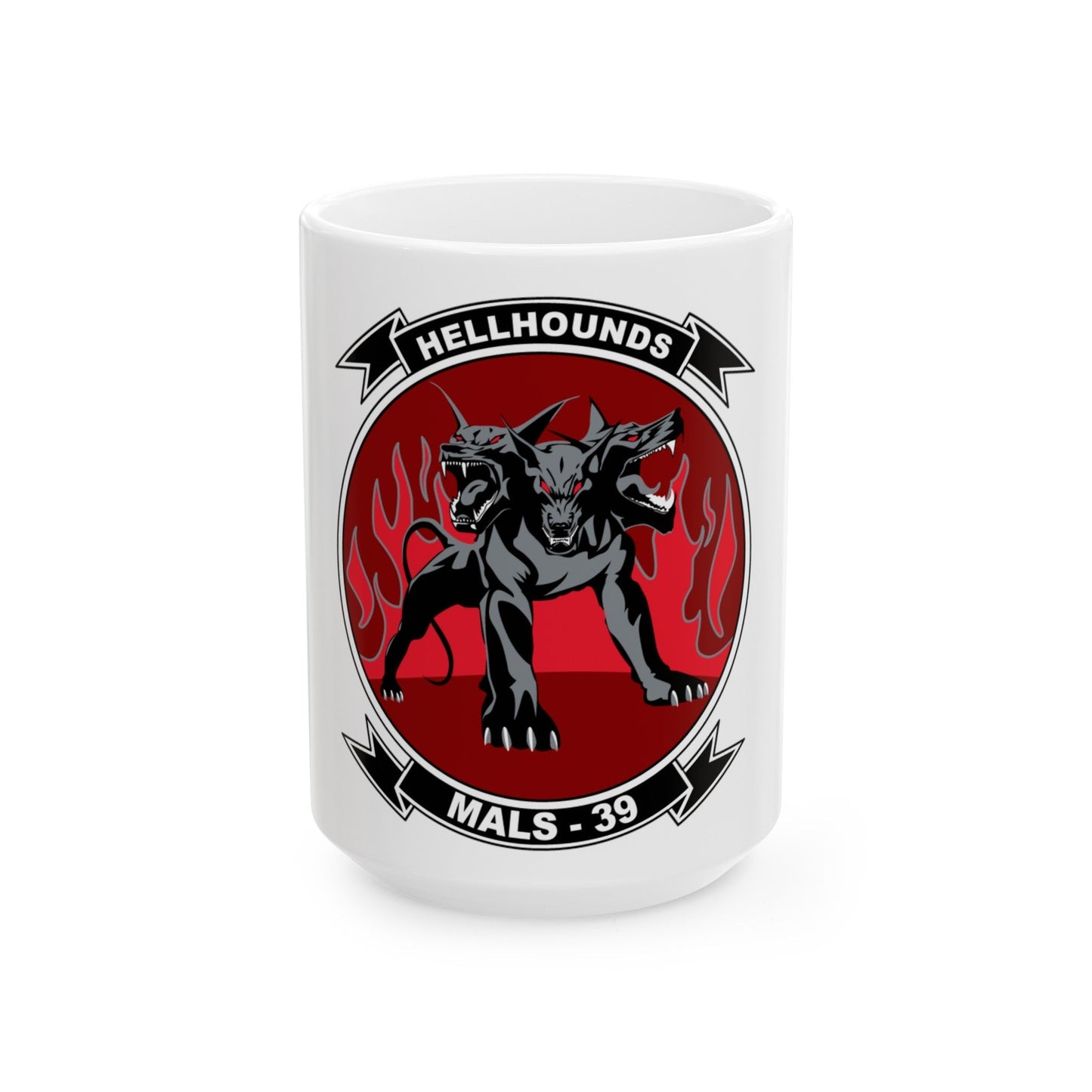 MALS 39 Hellhounds (USMC) White Coffee Mug-15oz-The Sticker Space