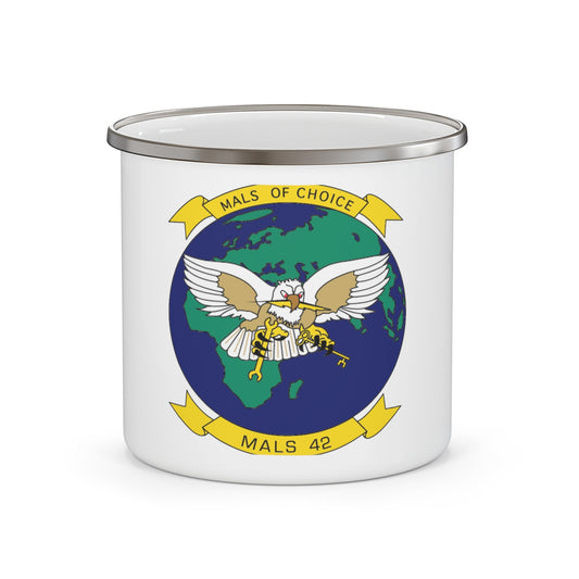 MALS 42 (USMC) Enamel Mug-12oz-The Sticker Space