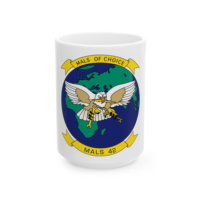 Mals Of Choice Mals 42 (USMC) White Coffee Mug-15oz-The Sticker Space