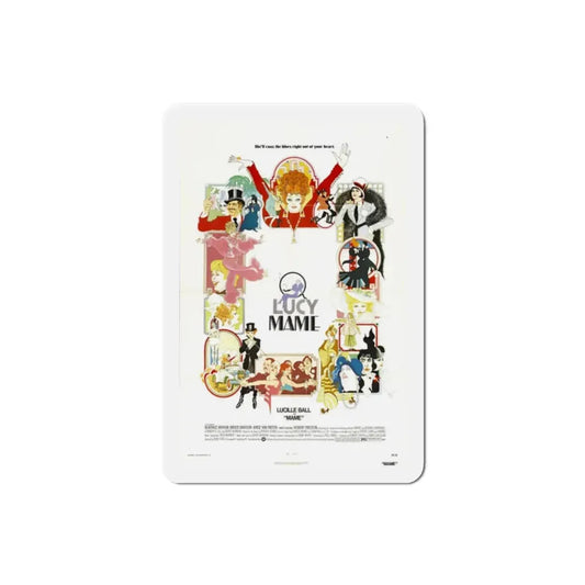 Mame 1974 Movie Poster Refrigerator Magnet 2 Inch - The Sticker Space