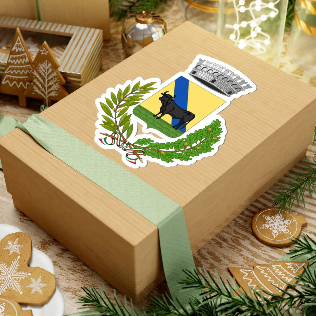 Mamoiada-Stemma (Italy) (Coat of Arms) STICKER Vinyl Kiss-Cut Decal - The Sticker Space