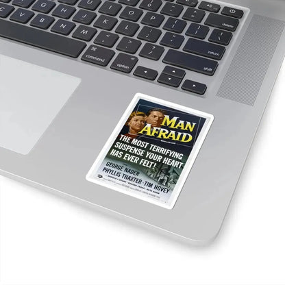 Man Afraid 1957 Movie Poster - STICKER Vinyl Kiss-Cut Decal - The Sticker Space