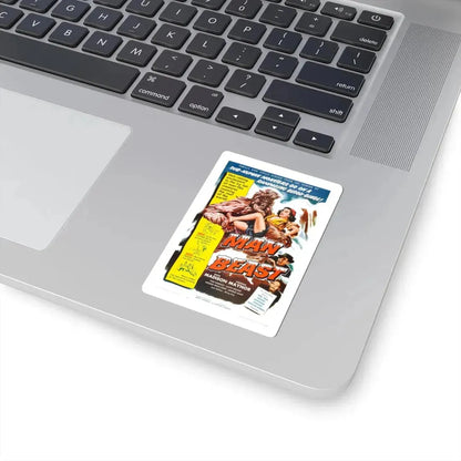 MAN BEAST 1956 Movie Poster - STICKER Vinyl Kiss-Cut Decal - The Sticker Space