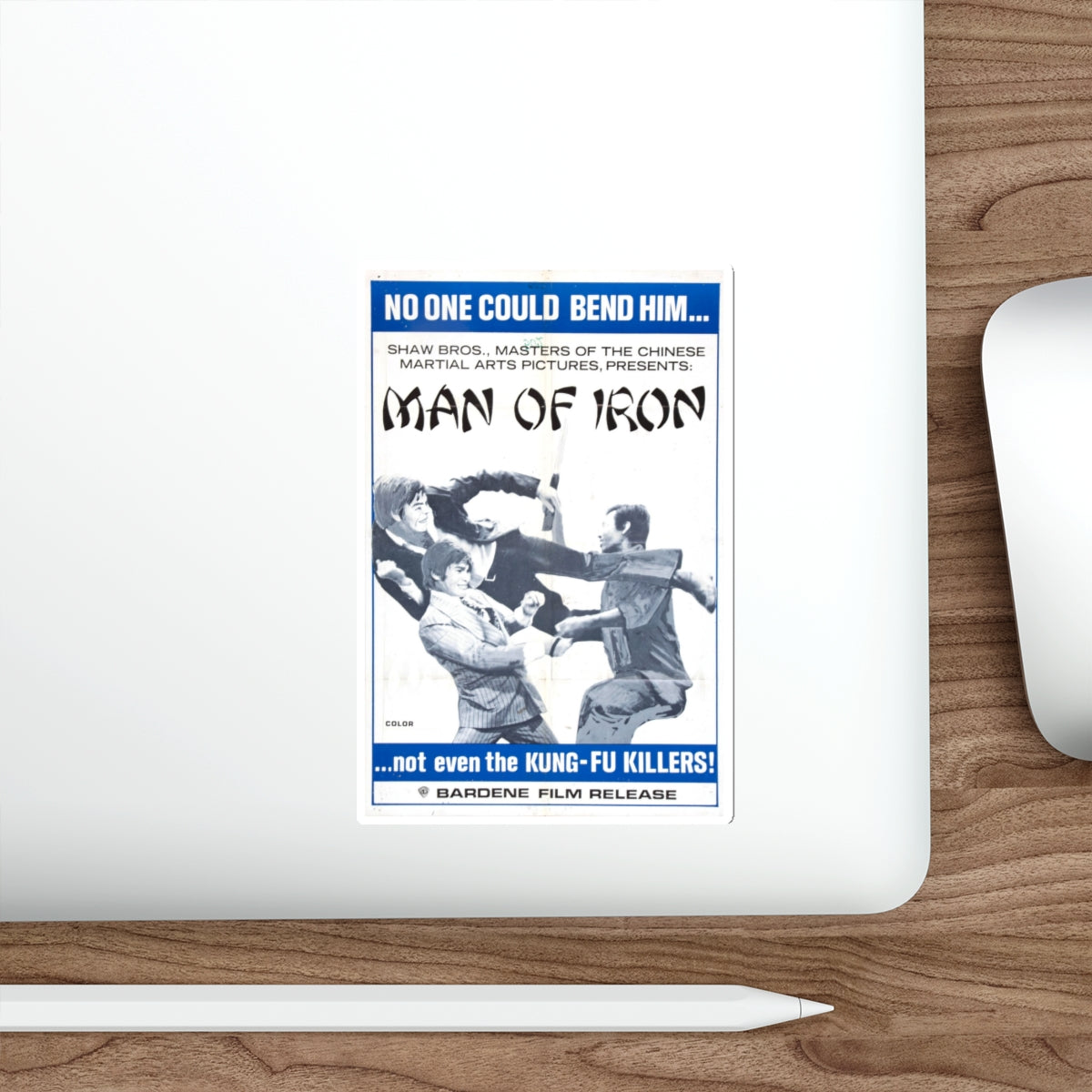 MAN OF IRON 1972 Movie Poster STICKER Vinyl Die-Cut Decal-The Sticker Space