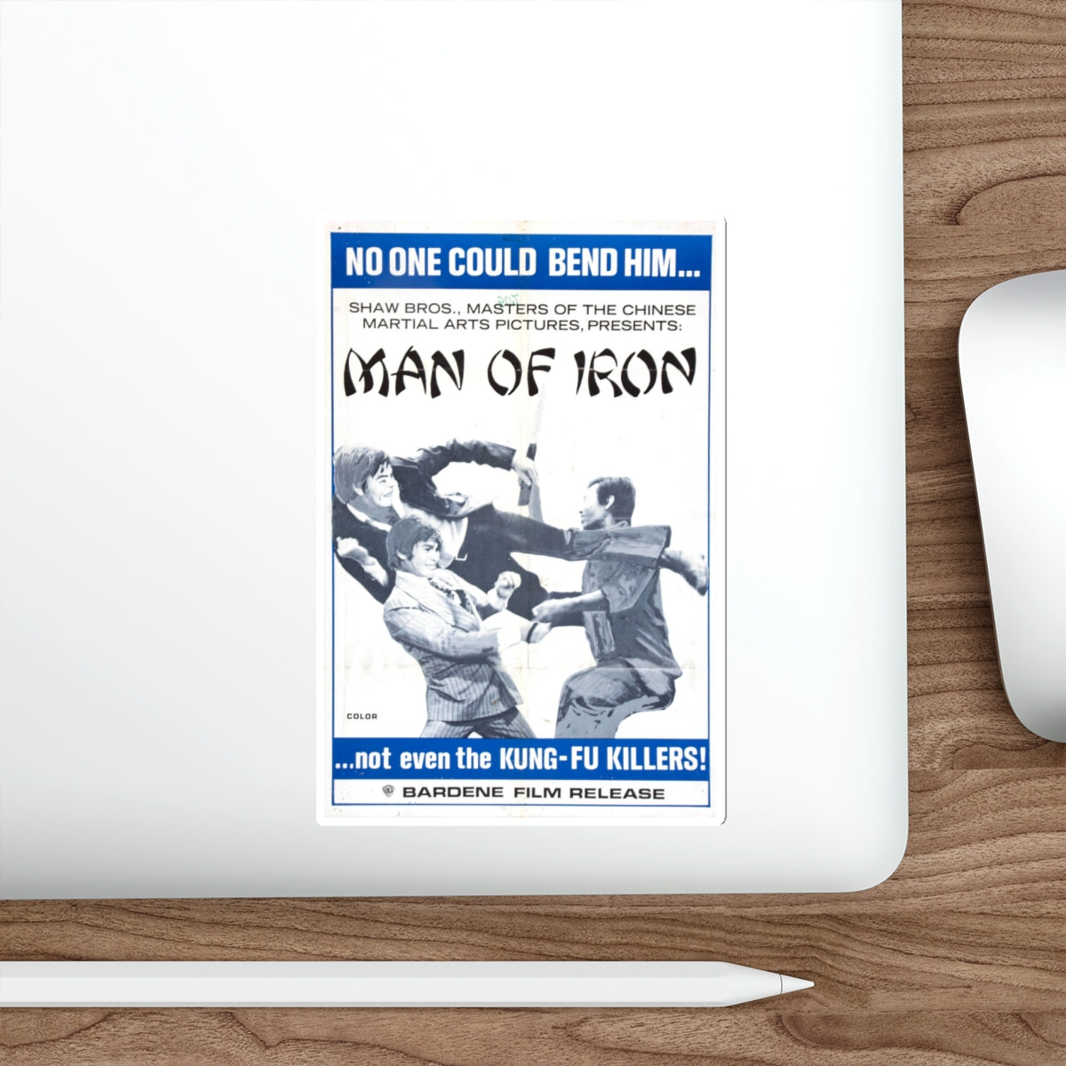 MAN OF IRON 1972 Movie Poster STICKER Vinyl Die-Cut Decal-The Sticker Space