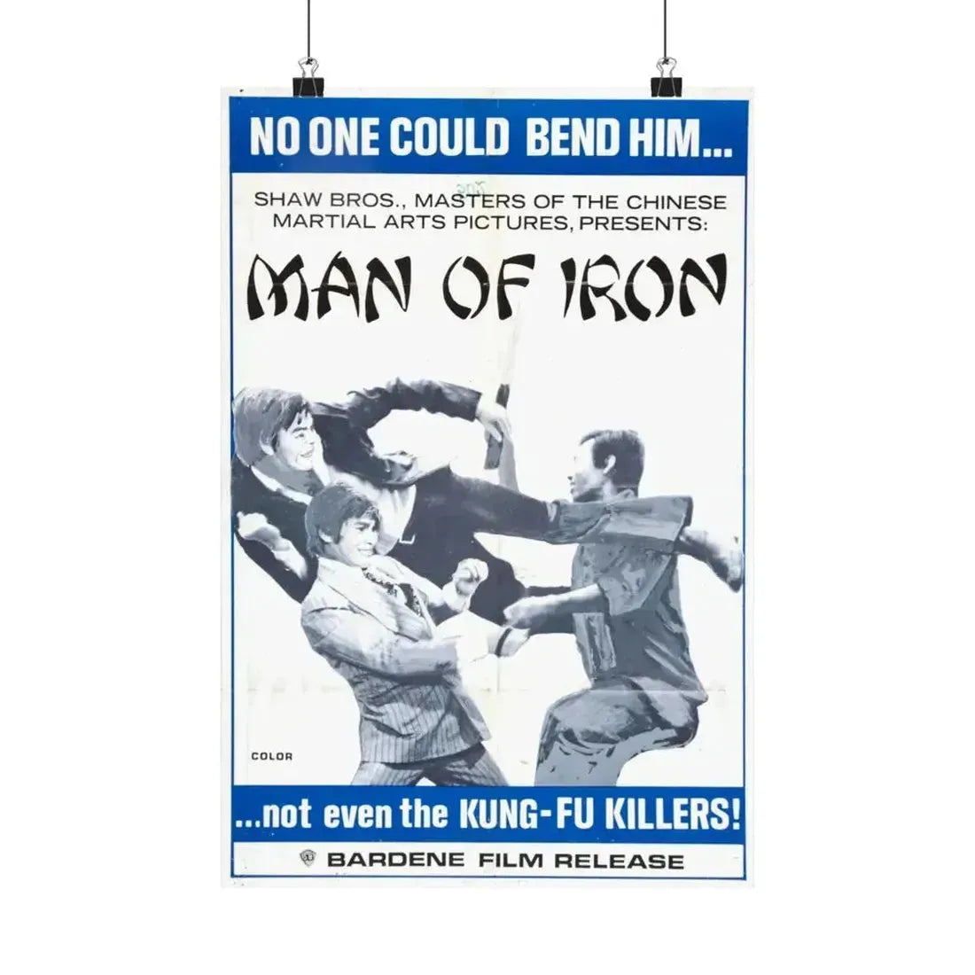 MAN OF IRON 1972 - Paper Movie Poster 12″ x 18″ Matte - The Sticker Space