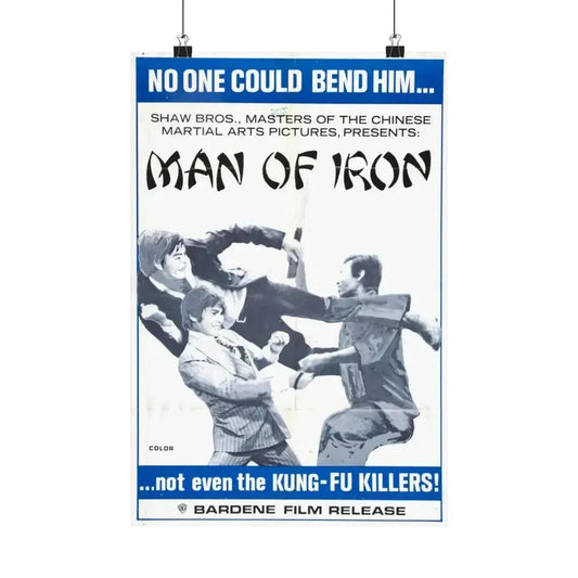MAN OF IRON 1972 - Paper Movie Poster 12″ x 18″ Matte - The Sticker Space