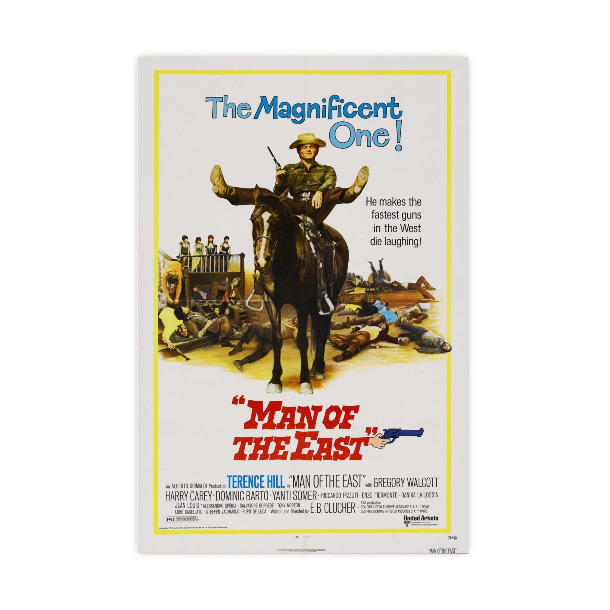 MAN OF THE EAST 1972 - Paper Movie Poster-20″ x 30″ (Vertical)-The Sticker Space