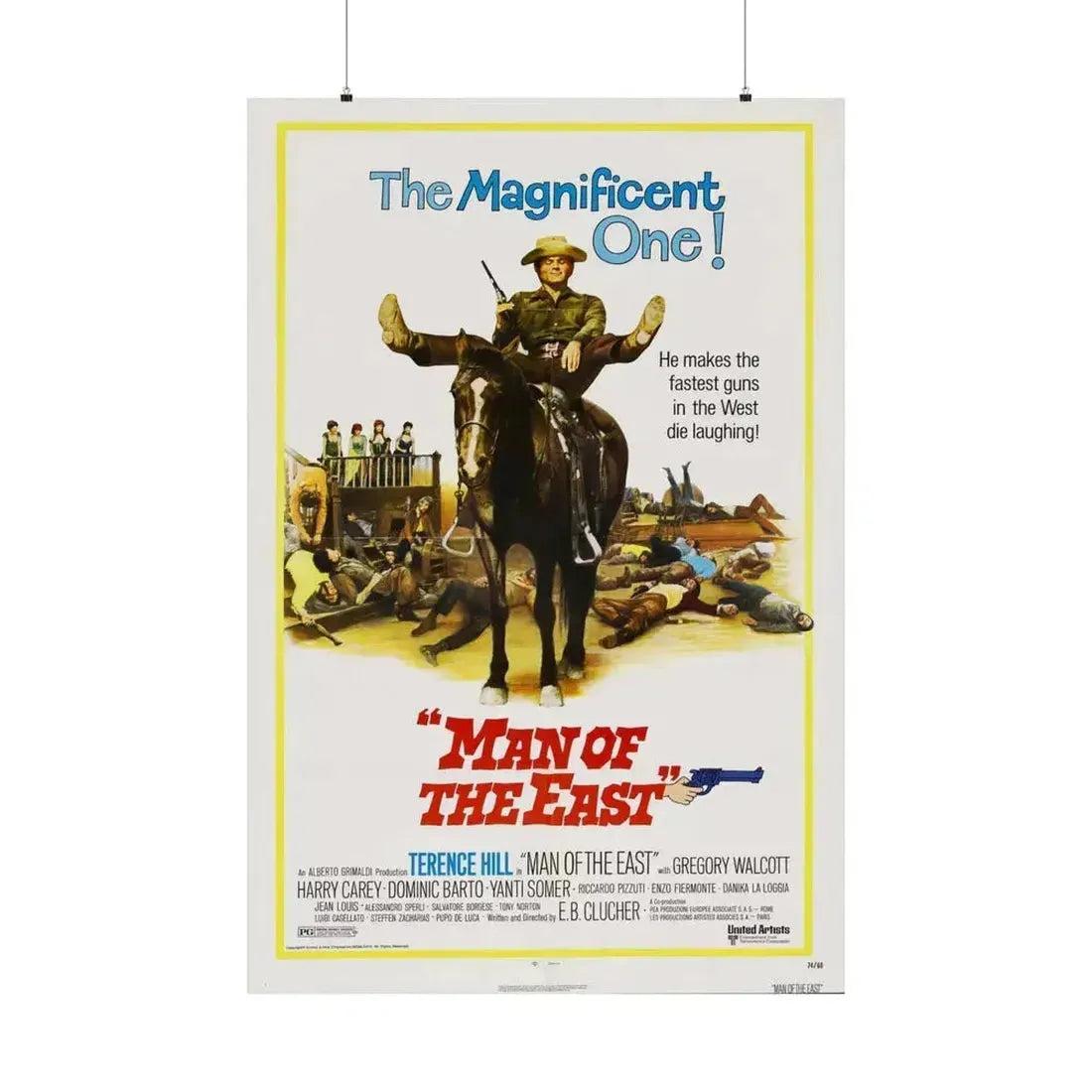 MAN OF THE EAST 1972 - Paper Movie Poster 36" x 54" Matte - The Sticker Space