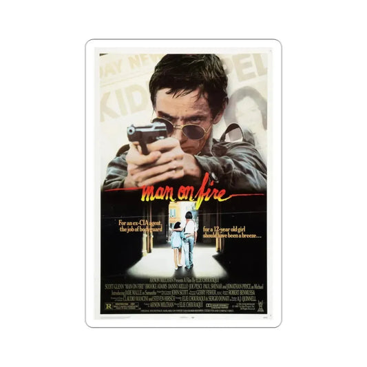 Man on Fire 1987 Movie Poster STICKER Vinyl Die-Cut Decal 2 Inch - The Sticker Space