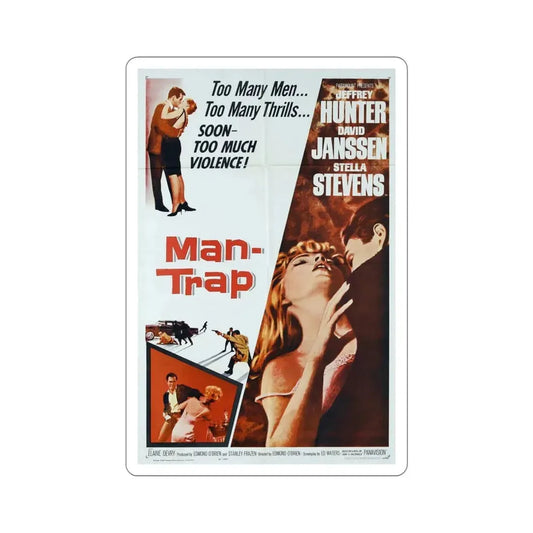 Man Trap 1961 Movie Poster STICKER Vinyl Die-Cut Decal 6 Inch - The Sticker Space