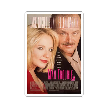Man Trouble 1992 Movie Poster STICKER Vinyl Die-Cut Decal 3 Inch - The Sticker Space