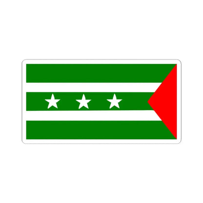 Manabi Flag (Ecuador) STICKER Vinyl Kiss-Cut Decal 2 Inch White - The Sticker Space