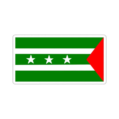 Manabi Flag (Ecuador) STICKER Vinyl Kiss-Cut Decal 6 Inch White - The Sticker Space