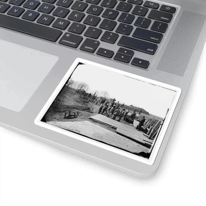 Manassas, Va. Confederate Fortifications, With Federal Soldiers 001 (U.S. Civil War) STICKER Vinyl Kiss-Cut Decal - The Sticker Space