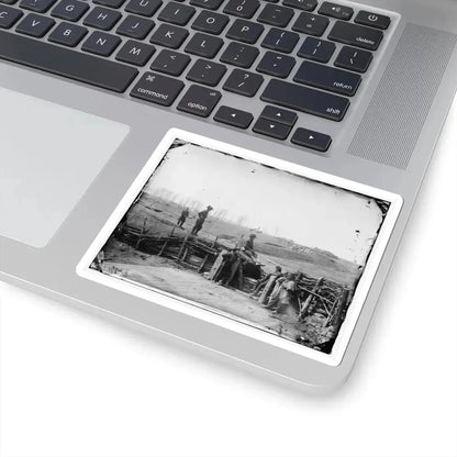 Manassas, Va. Confederate Fortifications, With Federal Soldiers (U.S. Civil War) STICKER Vinyl Kiss-Cut Decal - The Sticker Space