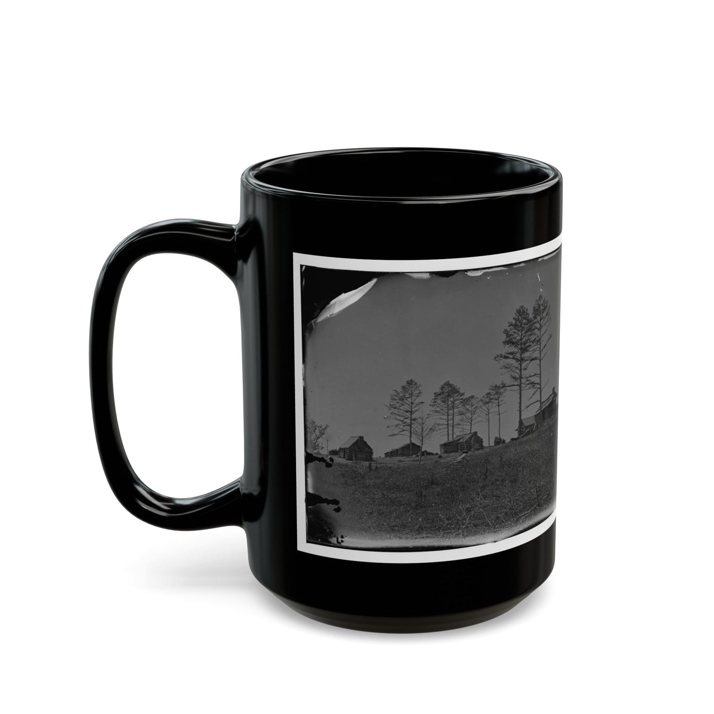 Manassas, Va. Confederate Winter Quarters (U.S. Civil War) Black Coffee Mug-The Sticker Space