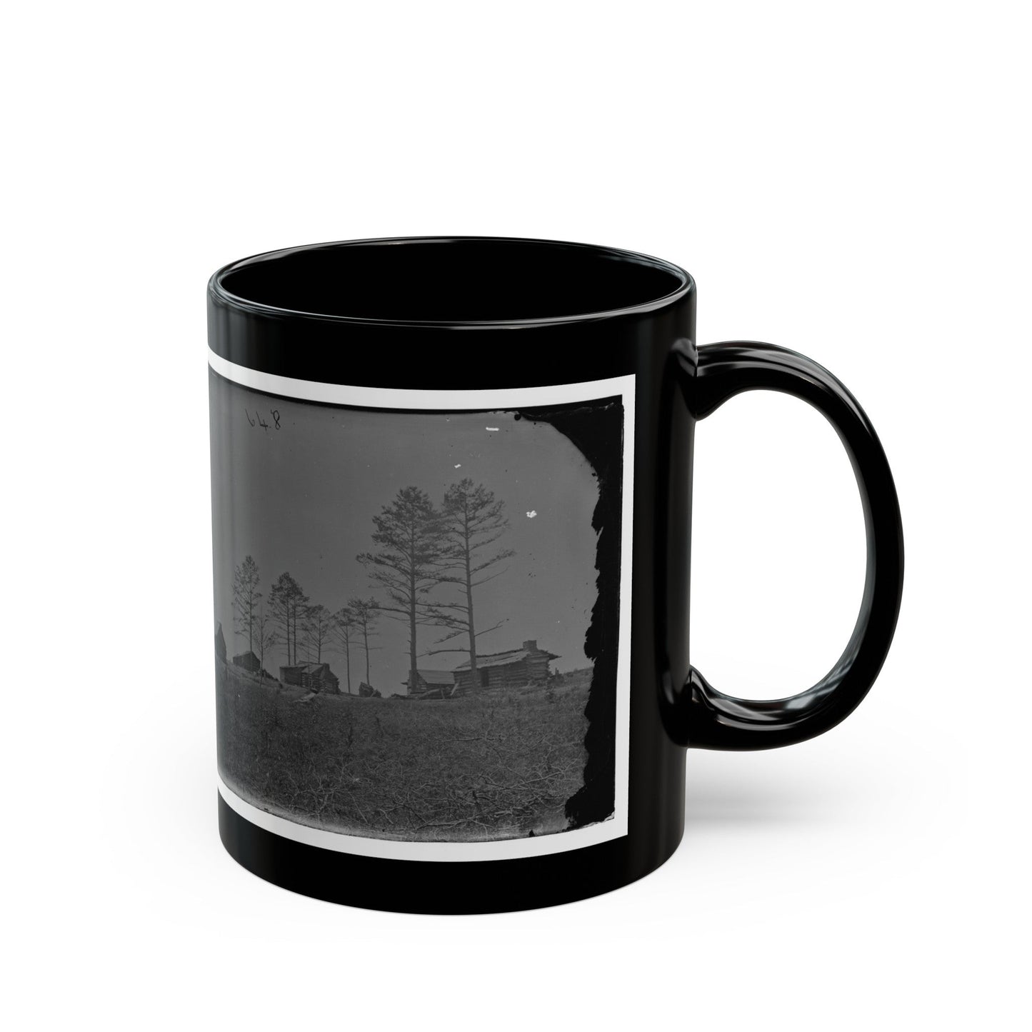 Manassas, Va. Confederate Winter Quarters (U.S. Civil War) Black Coffee Mug-The Sticker Space