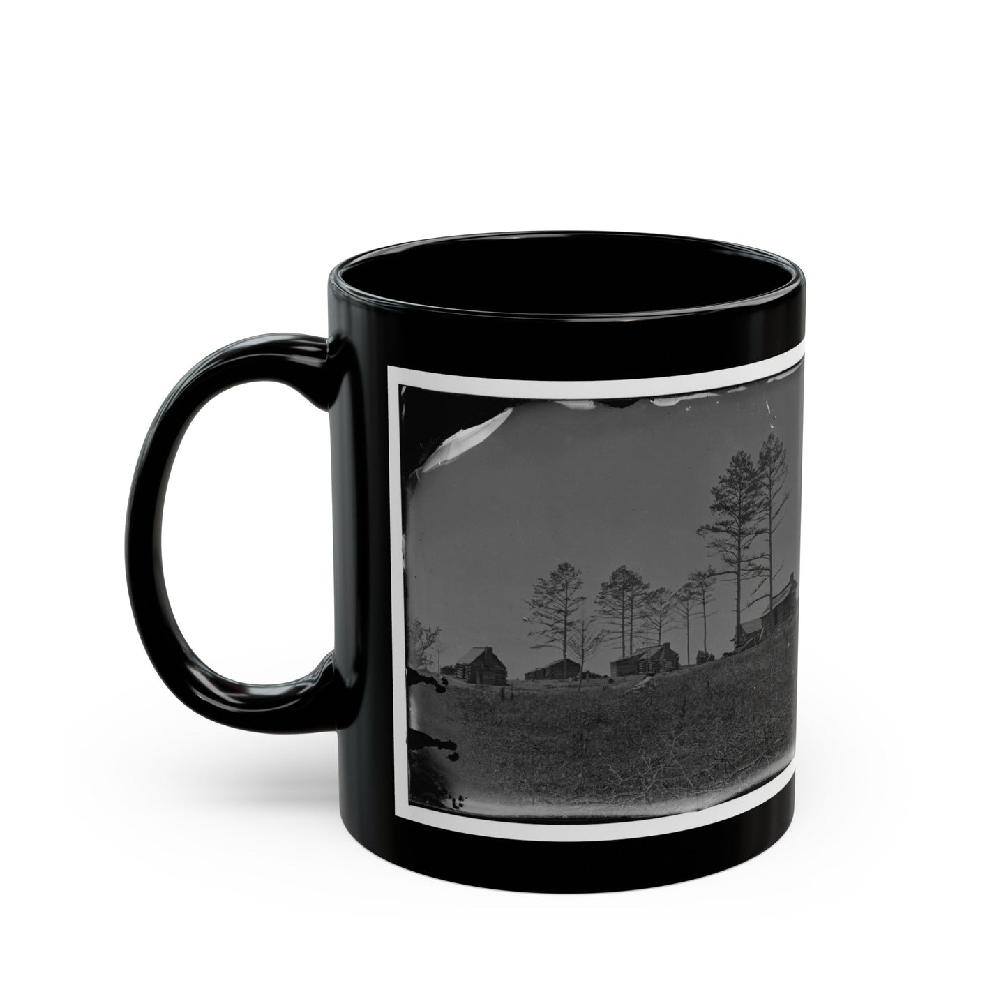 Manassas, Va. Confederate Winter Quarters (U.S. Civil War) Black Coffee Mug-The Sticker Space