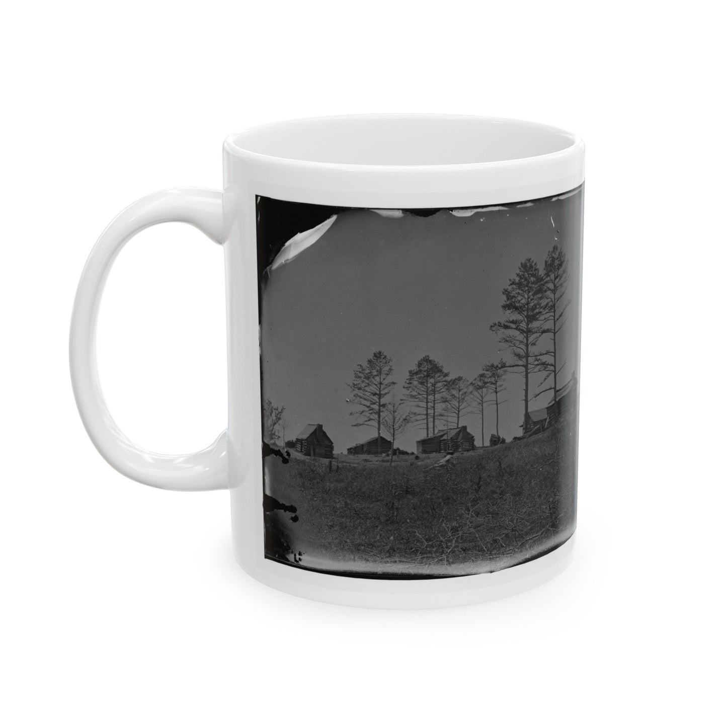 Manassas, Va. Confederate Winter Quarters (U.S. Civil War) White Coffee Mug-The Sticker Space