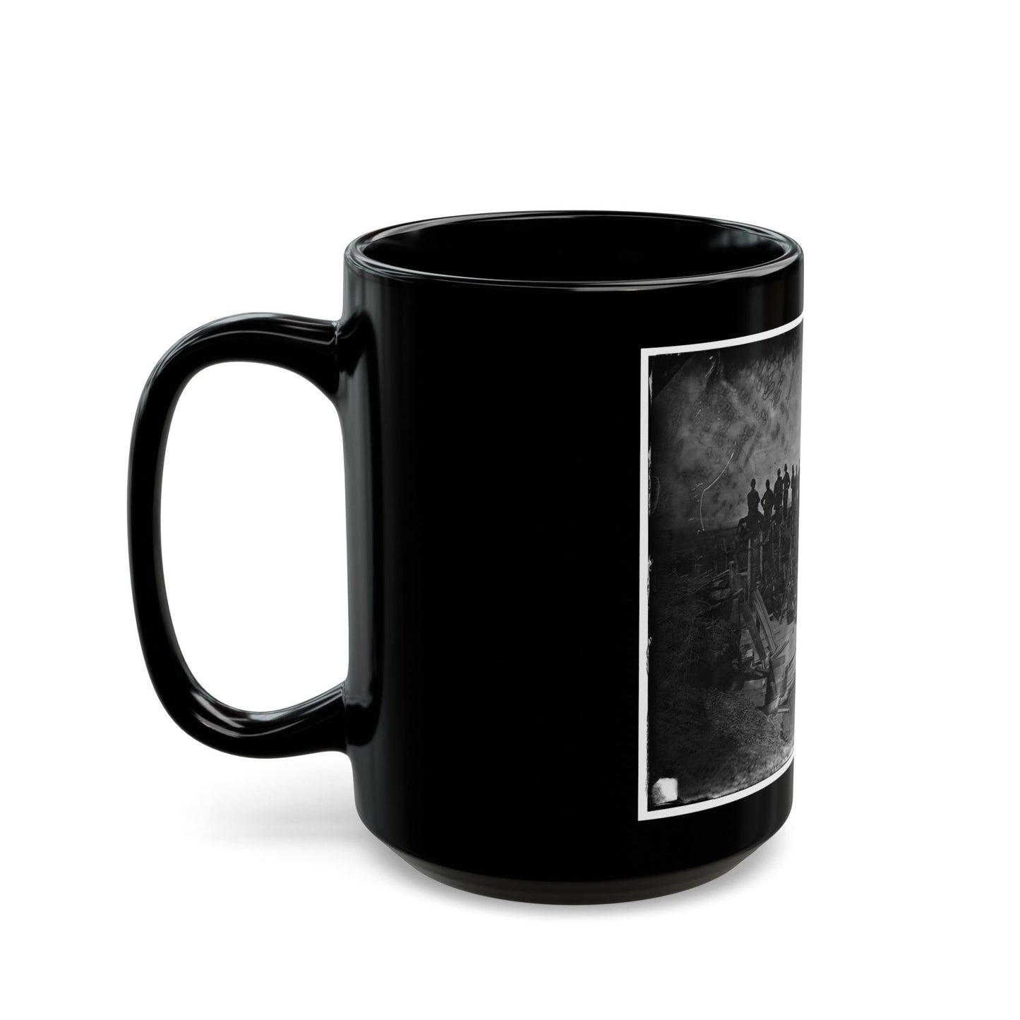 Manassas, Va. Men Of Co. C, 41st New York Infantry (U.S. Civil War) Black Coffee Mug-The Sticker Space