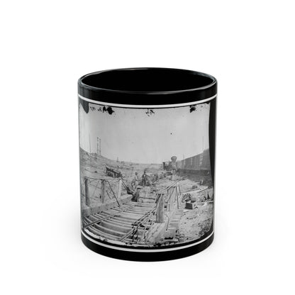 Manassas, Va. Orange And Alexandria Railroad Wrecked By Retreating Confederates (U.S. Civil War) Black Coffee Mug-11oz-The Sticker Space