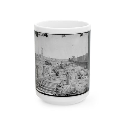 Manassas, Va. Orange And Alexandria Railroad Wrecked By Retreating Confederates (U.S. Civil War) White Coffee Mug-15oz-The Sticker Space