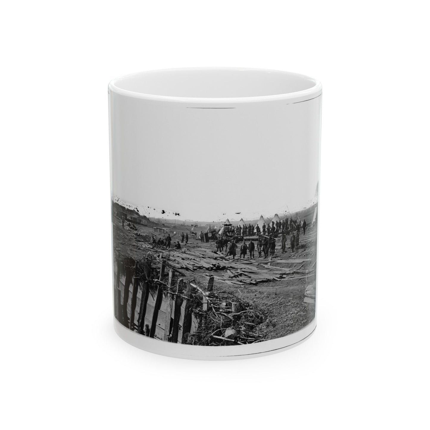 Manassas, Va. Provost Guard Of The 9th New York Infantry (U.S. Civil War) White Coffee Mug-11oz-The Sticker Space