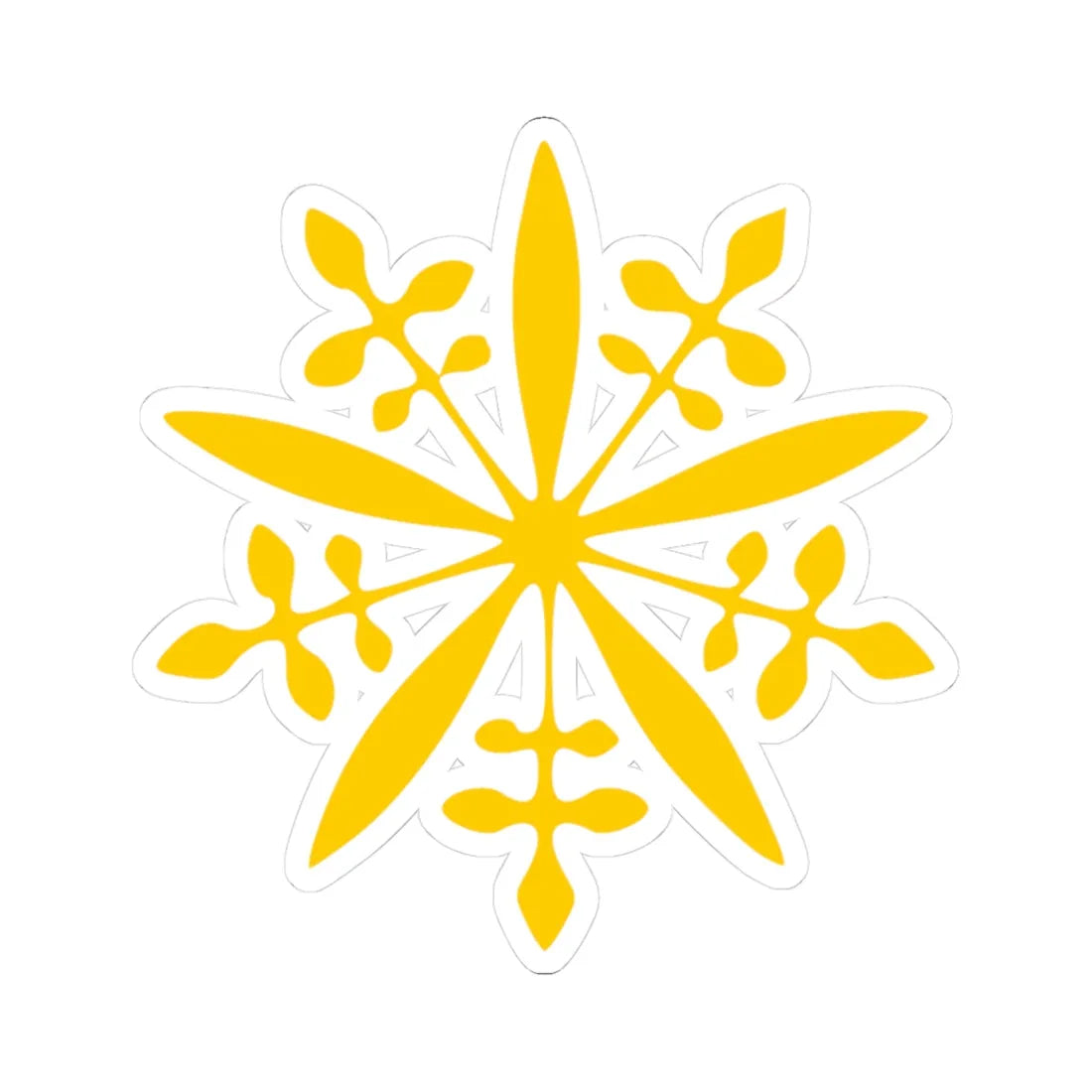 Manchukuo Coat Of Arms (Coat of Arms) STICKER Vinyl Kiss-Cut Decal 3 Inch White - The Sticker Space