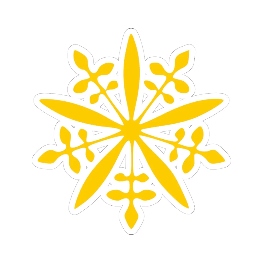 Manchukuo Coat Of Arms (Coat of Arms) STICKER Vinyl Kiss-Cut Decal 4 Inch White - The Sticker Space