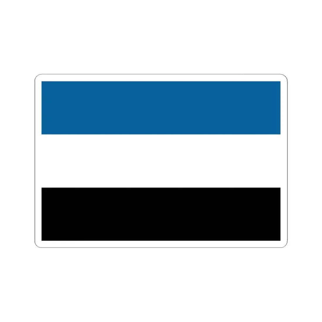 Manchurian Tricolor Flag (China) STICKER Vinyl Kiss-Cut Decal 2 Inch White - The Sticker Space
