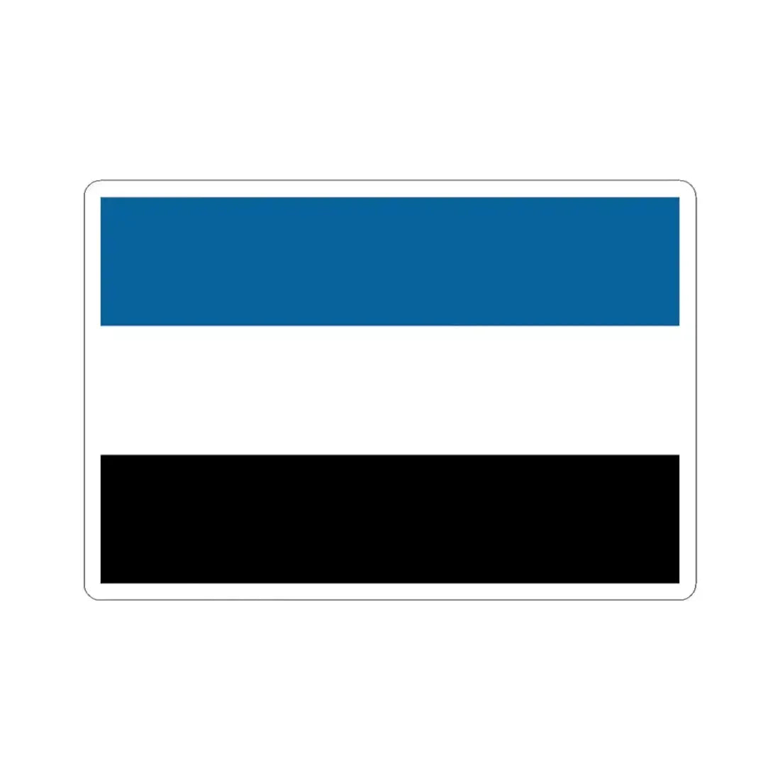 Manchurian Tricolor Flag (China) STICKER Vinyl Kiss-Cut Decal 3 Inch White - The Sticker Space