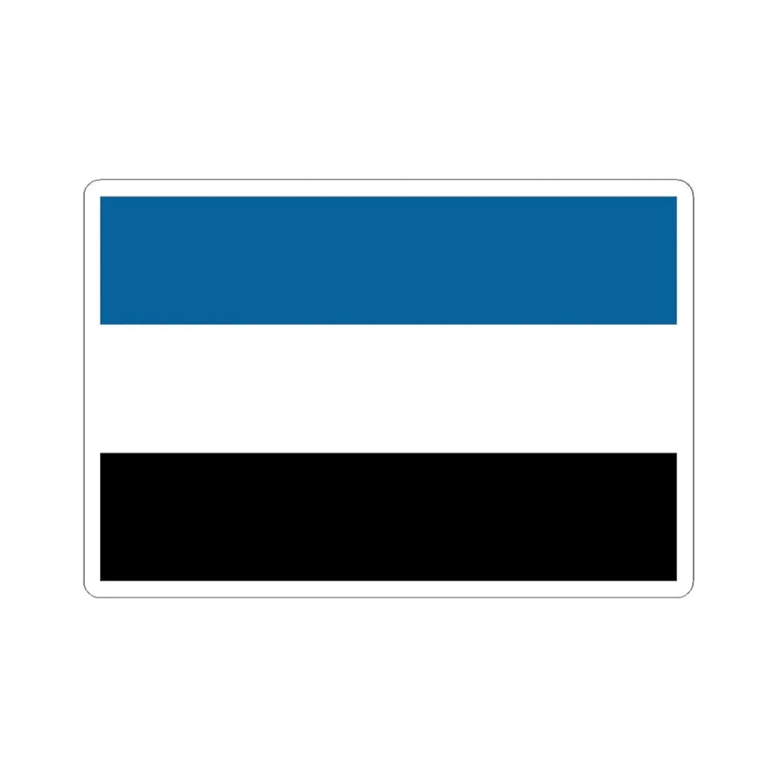 Manchurian Tricolor Flag (China) STICKER Vinyl Kiss-Cut Decal 4 Inch White - The Sticker Space