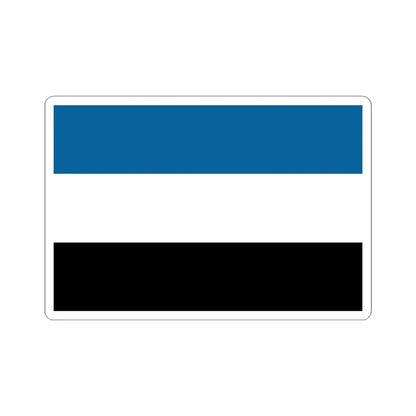 Manchurian Tricolor Flag (China) STICKER Vinyl Kiss-Cut Decal 4 Inch White - The Sticker Space
